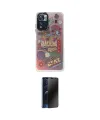 ieg™ Redmi Note 11 Pro Kılıf Siluet Çizgi Koleksiyonu - Siyah 3D Antistatik Hayalet Cam Ekran Koruyucu
