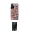 ieg™ Redmi Note 11 Pro Kılıf Siluet Çizgi Koleksiyonu - Siyah 3D Antistatik Hayalet Cam Ekran Koruyucu