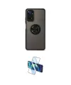 ieg™ Redmi Note 11 Pro Kılıf Yörünge Çizgi - Siyah 3D Antistatik Cam Ekran Koruyucu