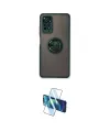ieg™ Redmi Note 11 Pro Kılıf Yörünge Çizgi - Siyah 3D Antistatik Cam Ekran Koruyucu