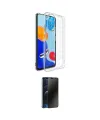 ieg™ Redmi Note 11 Pro Kılıf Zirve Doku - Siyah 3D Antistatik Hayalet Cam Ekran Koruyucu