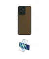 ieg™ Redmi Note 12 4G Kılıf Ahenk Çizgi Serisi - Siyah 3D Antistatik Cam Ekran Koruyucu