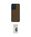 ieg™ Redmi Note 12 4G Kılıf Ahenk Çizgi Serisi - Siyah 6D Mat Seramik Hayalet Nano Ekran Koruyucu