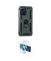 ieg™ Redmi Note 12 4G Kılıf Ahenk Klasik Koleksiyonu - Siyah 3D Antistatik Cam Ekran Koruyucu
