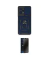ieg™ Redmi Note 12 4G Kılıf Ahenk Klasik - Siyah 3D Antistatik Hayalet Cam Ekran Koruyucu