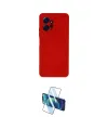 ieg™ Redmi Note 12 4G Kılıf Ahenk Serisi - Siyah 3D Antistatik Cam Ekran Koruyucu