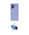 ieg™ Redmi Note 12 4G Kılıf Ahenk Serisi - Siyah 3D Antistatik Cam Ekran Koruyucu