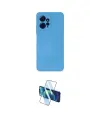 ieg™ Redmi Note 12 4G Kılıf Ahenk Serisi - Siyah 3D Antistatik Cam Ekran Koruyucu