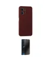 ieg™ Redmi Note 12 4G Kılıf Ahenk Serisi - Siyah 3D Antistatik Hayalet Cam Ekran Koruyucu