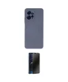 ieg™ Redmi Note 12 4G Kılıf Ahenk Serisi - Siyah 3D Antistatik Hayalet Cam Ekran Koruyucu