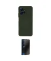 ieg™ Redmi Note 12 4G Kılıf Ahenk Serisi - Siyah 3D Antistatik Hayalet Cam Ekran Koruyucu