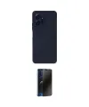 ieg™ Redmi Note 12 4G Kılıf Ahenk Serisi - Siyah 3D Antistatik Hayalet Cam Ekran Koruyucu