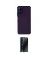 ieg™ Redmi Note 12 4G Kılıf Ahenk Serisi - Siyah 3D Antistatik Hayalet Cam Ekran Koruyucu