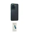 ieg™ Redmi Note 12 4G Kılıf Eksen Doku Prime - Şeffaf Pasifik Cam Ekran Koruyucu
