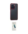 ieg™ Redmi Note 12 4G Kılıf Eksen Doku Prime - Şeffaf Pasifik Cam Ekran Koruyucu