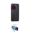 ieg™ Redmi Note 12 4G Kılıf Eksen Doku Prime - Siyah 3D Antistatik Seramik Nano Ekran Koruyucu