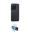 ieg™ Redmi Note 12 4G Kılıf Eksen Doku Prime - Siyah 3D Antistatik Seramik Nano Ekran Koruyucu