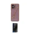 ieg™ Redmi Note 12 4G Kılıf Nova Işık Prime - Siyah 3D Antistatik Hayalet Cam Ekran Koruyucu