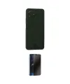 ieg™ Redmi Note 12 4G Kılıf Vadi Çizgi Prime - Siyah 3D Antistatik Hayalet Cam Ekran Koruyucu