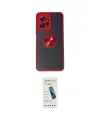 ieg™ Redmi Note 12 4G Kılıf Yörünge Çizgi - Şeffaf Pasifik Cam Ekran Koruyucu