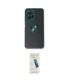 ieg™ Redmi Note 12 4G Kılıf Yörünge Çizgi - Şeffaf Pasifik Cam Ekran Koruyucu