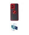 ieg™ Redmi Note 12 4G Kılıf Yörünge Çizgi - Siyah 3D Antistatik Seramik Nano Ekran Koruyucu