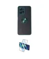 ieg™ Redmi Note 12 4G Kılıf Yörünge Çizgi - Siyah 3D Antistatik Seramik Nano Ekran Koruyucu