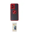 ieg™ Redmi Note 12 4G Kılıf Yörünge Çizgi - Siyah 6D Mat Seramik Hayalet Nano Ekran Koruyucu