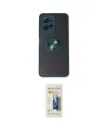 ieg™ Redmi Note 12 4G Kılıf Yörünge Çizgi - Siyah 6D Mat Seramik Hayalet Nano Ekran Koruyucu