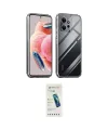 ieg™ Redmi Note 12 4G Kılıf Zirve Doku - Şeffaf Pasifik Cam Ekran Koruyucu