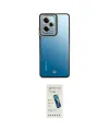ieg™ Redmi Note 12 5G Kılıf Çekirdek Klasik Serisi - Şeffaf Pasifik Cam Ekran Koruyucu
