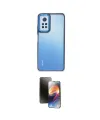 ieg™ Redmi Note 12 Pro 4G Kılıf Eksen Doku Prime - Siyah 3D Antistatik Mat Seramik Nano Ekran Koruyucu