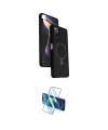 ieg™ Redmi Note 12 Pro 4G Kılıf İz Işık Koleksiyonu - Siyah 3D Antistatik Cam Ekran Koruyucu