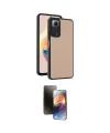 ieg™ Redmi Note 12 Pro 4G Kılıf Kıvılcım Işık Serisi - Siyah 3D Antistatik Mat Seramik Nano Ekran Koruyucu