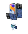 ieg™ Redmi Note 12 Pro 4G Kılıf Kıvılcım Modern Serisi - Siyah 3D Antistatik Cam Ekran Koruyucu