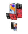 ieg™ Redmi Note 12 Pro 4G Kılıf Kıvılcım Modern Serisi - Siyah 3D Antistatik Mat Seramik Nano Ekran Koruyucu