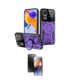ieg™ Redmi Note 12 Pro 4G Kılıf Kıvılcım Modern Serisi - Siyah 3D Antistatik Mat Seramik Nano Ekran Koruyucu