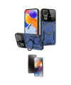 ieg™ Redmi Note 12 Pro 4G Kılıf Kıvılcım Modern Serisi - Siyah 3D Antistatik Mat Seramik Nano Ekran Koruyucu