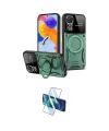 ieg™ Redmi Note 12 Pro 4G Kılıf Kıvılcım Modern Serisi - Siyah 3D Antistatik Seramik Nano Ekran Koruyucu