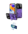 ieg™ Redmi Note 12 Pro 4G Kılıf Kıvılcım Modern Serisi - Siyah 3D Antistatik Seramik Nano Ekran Koruyucu
