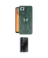 ieg™ Redmi Note 12 Pro 4G Kılıf Nova Yansıma Prime - Siyah 3D Antistatik Hayalet Cam Ekran Koruyucu