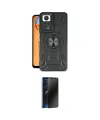 ieg™ Redmi Note 12 Pro 4G Kılıf Nova Yansıma Prime - Siyah 3D Antistatik Hayalet Cam Ekran Koruyucu