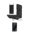 ieg™ Redmi Note 12 Pro 4G Kılıf Vadi Form Prime - Siyah 3D Antistatik Hayalet Cam Ekran Koruyucu