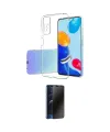 ieg™ Redmi Note 12 Pro 4G Kılıf Zirve Doku - Siyah 3D Antistatik Hayalet Cam Ekran Koruyucu