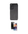 ieg™ Redmi Note 12 Pro 4G Kılıf Zirve Yansıma Serisi - Siyah 3D Antistatik Mat Seramik Nano Ekran Koruyucu