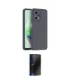 ieg™ Redmi Note 12 Pro 5G Kılıf Ahenk Serisi - Siyah 3D Antistatik Hayalet Cam Ekran Koruyucu