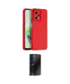 ieg™ Redmi Note 12 Pro 5G Kılıf Ahenk Serisi - Siyah 3D Antistatik Hayalet Cam Ekran Koruyucu