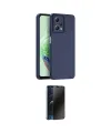 ieg™ Redmi Note 12 Pro 5G Kılıf Ahenk Serisi - Siyah 3D Antistatik Hayalet Cam Ekran Koruyucu