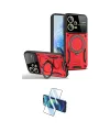 ieg™ Redmi Note 12 Pro 5G Kılıf Kıvılcım Modern Serisi - Siyah 3D Antistatik Cam Ekran Koruyucu