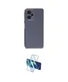 ieg™ Redmi Note 12 Pro 5G Kılıf Yankı Serisi - Siyah 3D Antistatik Cam Ekran Koruyucu